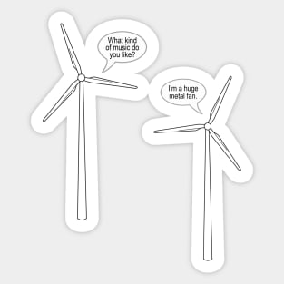 Wind Turbine Talk Sticker